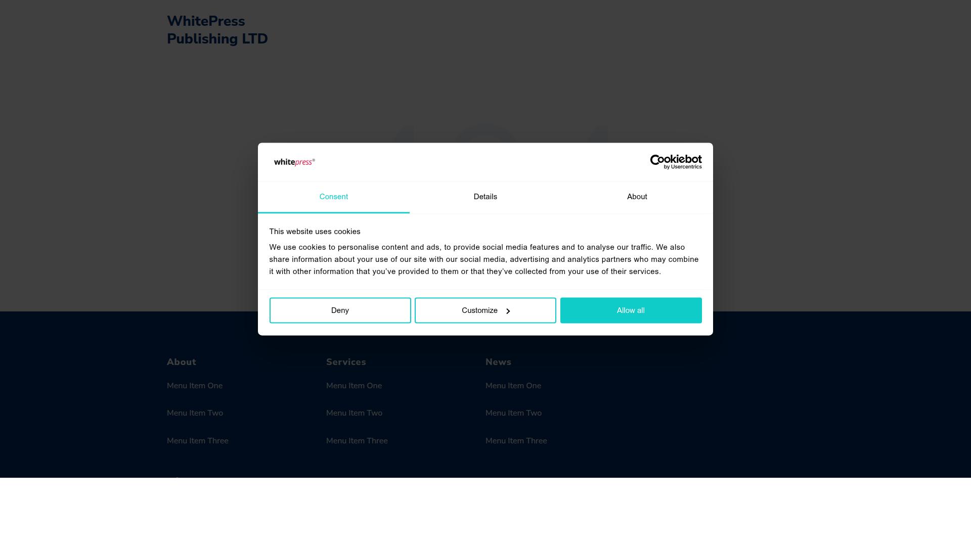 WhitePress for Custom Strategy Development website